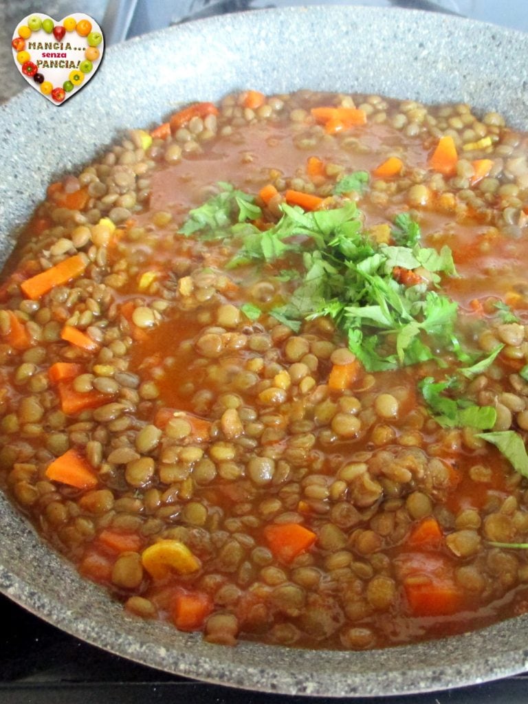 Lentilhas cozidas com especiarias, Mangia senza Pancia