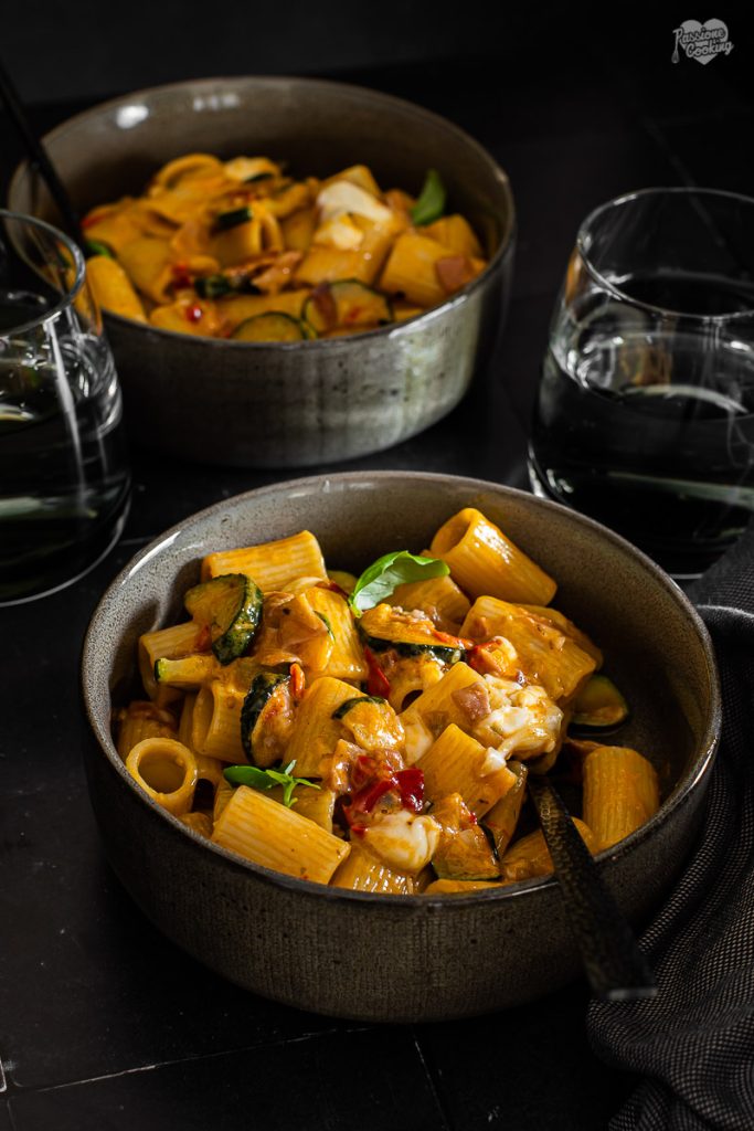 Massa picante com Speck e harissa