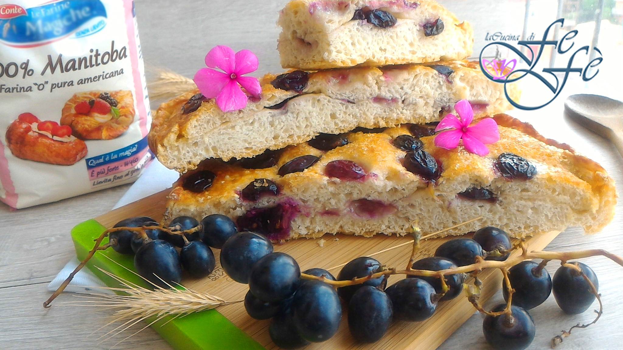SCHIACCIATA DOCE SETEMBRINA COM UVAS