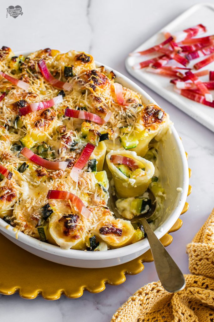 Paccheri recheados com Speck Alto Adige IGP