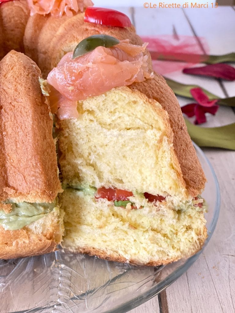 Panetone natalino de salmão