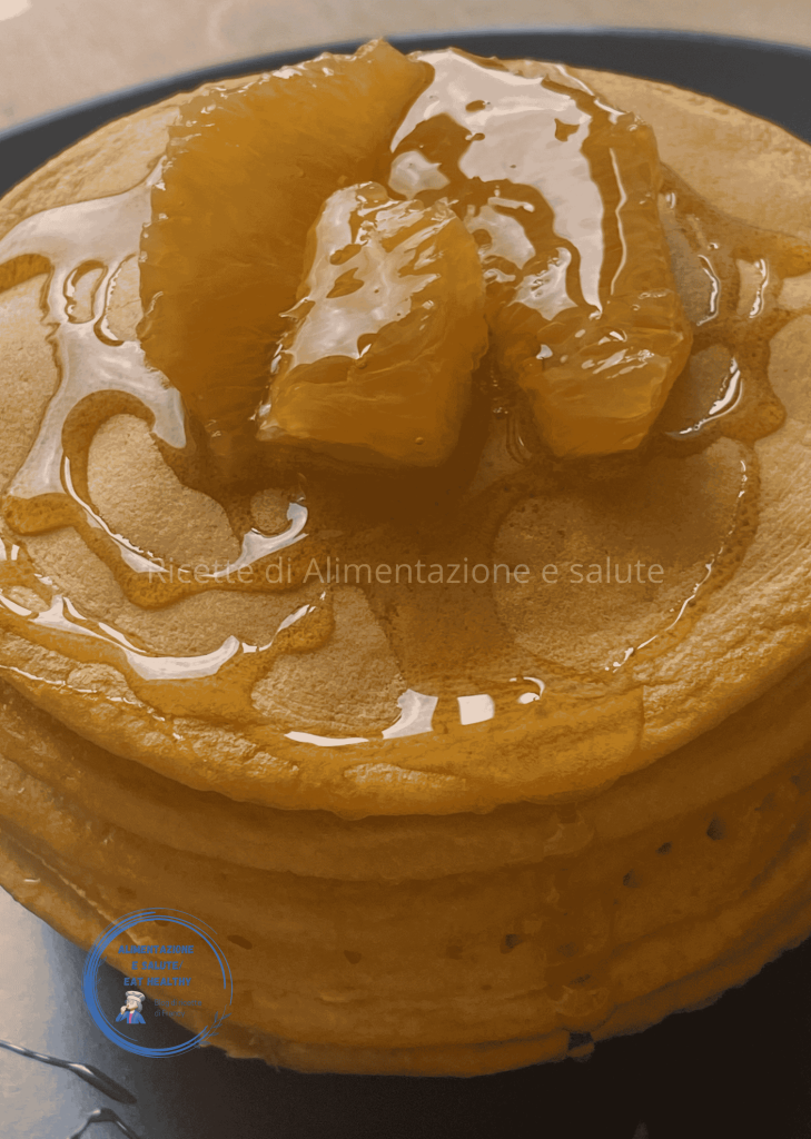 Panqueca de abóbora e laranja sem açúcar