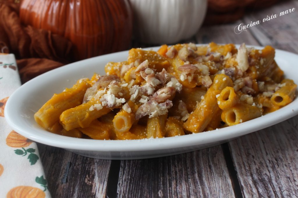 Pasta abóbora e castanhas Cozinha vista mar