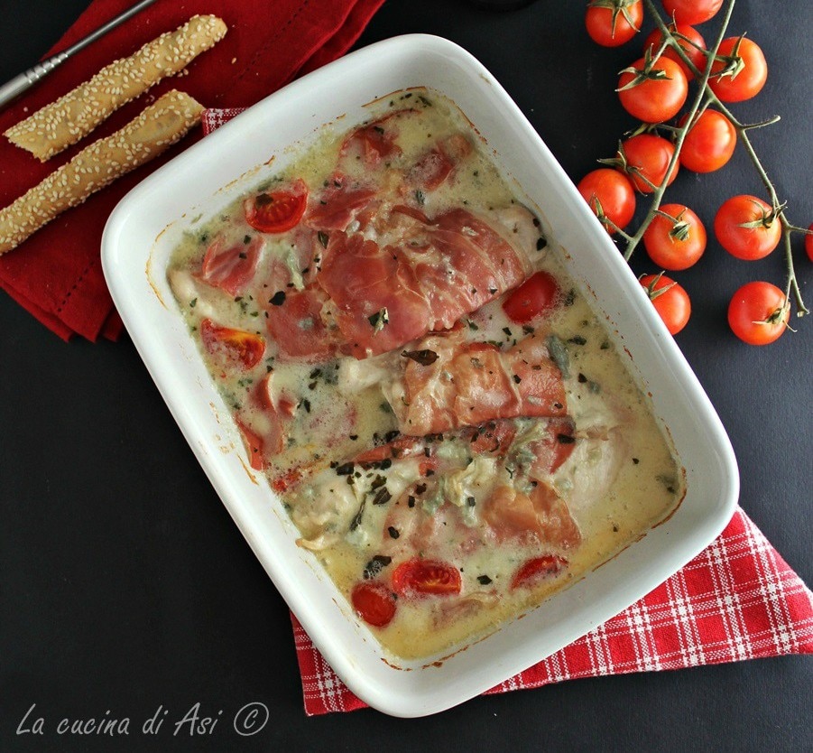 Peito de frango ao gorgonzola