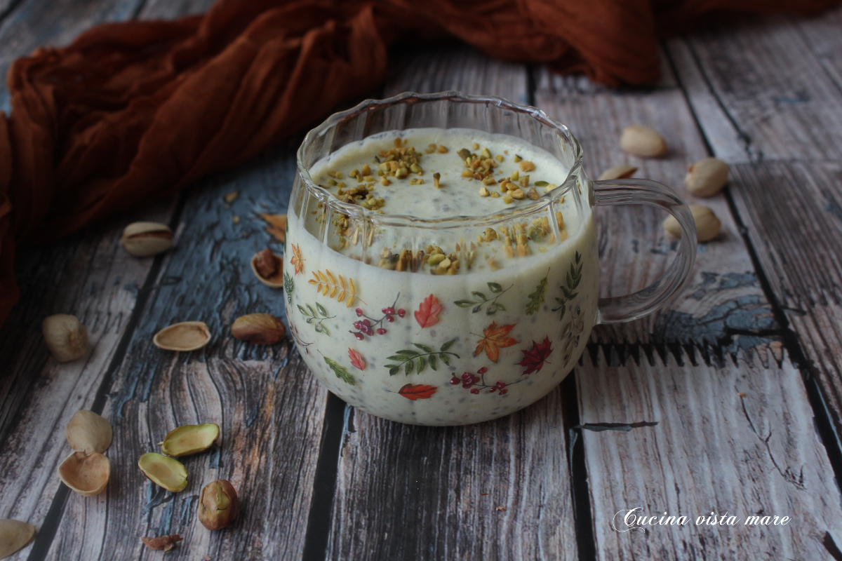 Porridge overnight de pistache