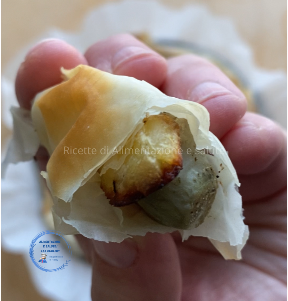 Torta de batatas e alcachofras enrola e come