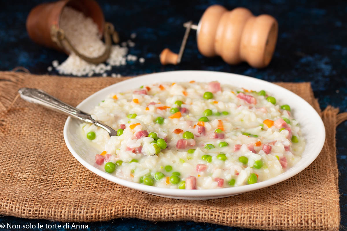 Risoto com philadelphia e presunto