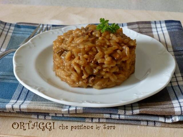 Risoto de cogumelos porcini secos Vegetais que paixão por Sara