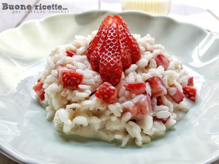 Risoto cremoso de morango