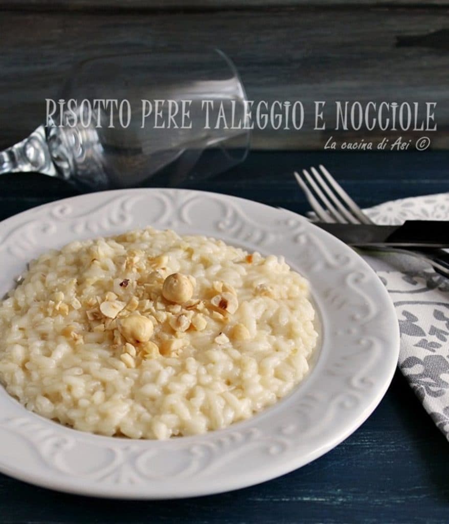 Risoto pera taleggio e avelãs