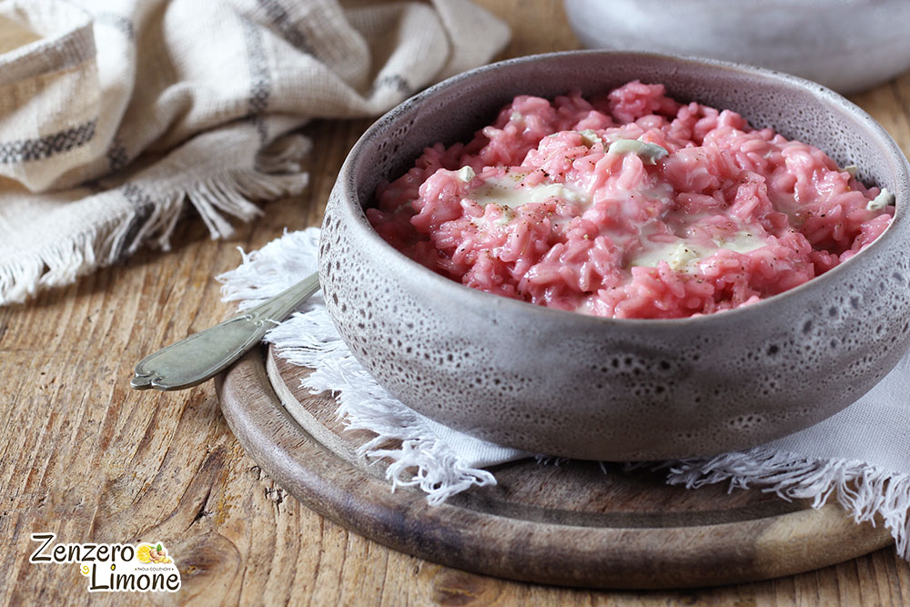 Risoto rosa ao gorgonzola