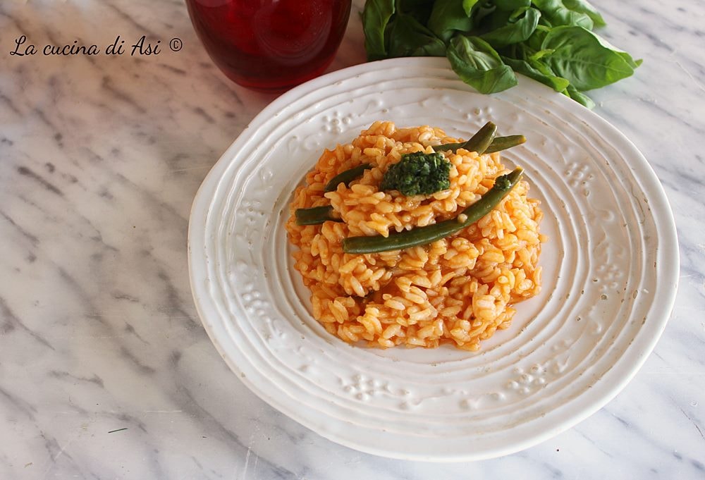 Risotto vermelho-verde