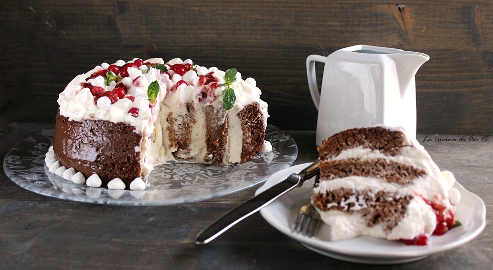 Rolo de bolo com chantilly