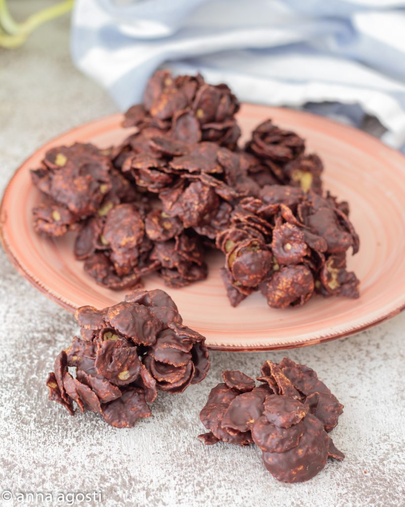 Rosas do deserto com chocolate