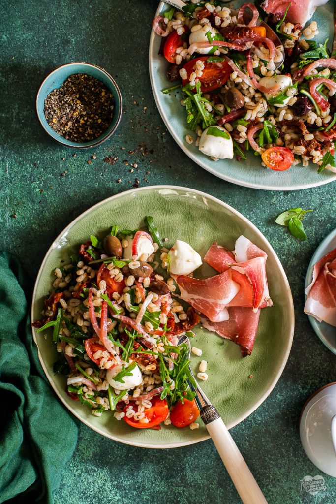 Salada de cevada com Speck Alto Adige IGP