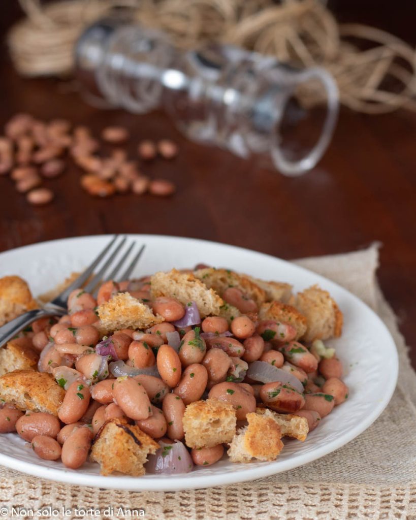 salada de feijão borlotti