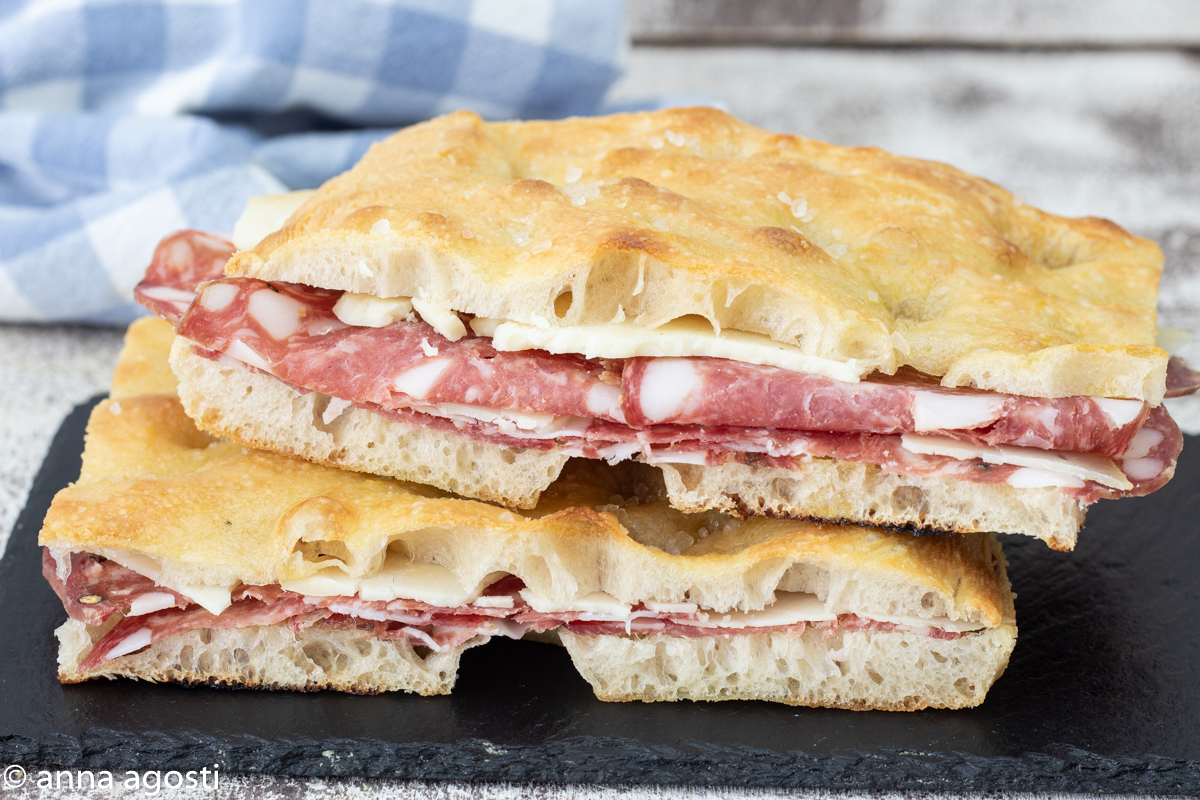Schiacciata Toscana com biga receita para rechear