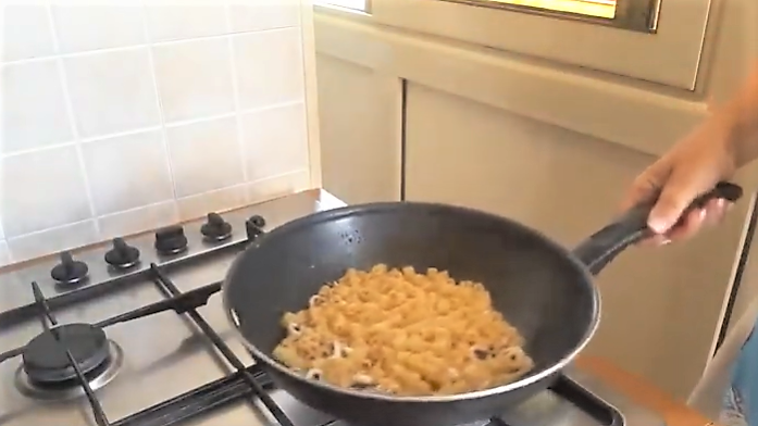 Tubetti com creme de batatas e lulas