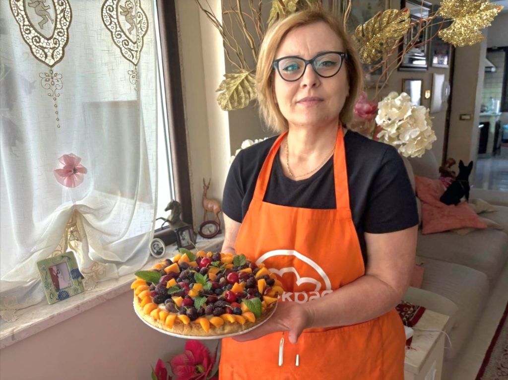 Torta de frutas com massa podre light