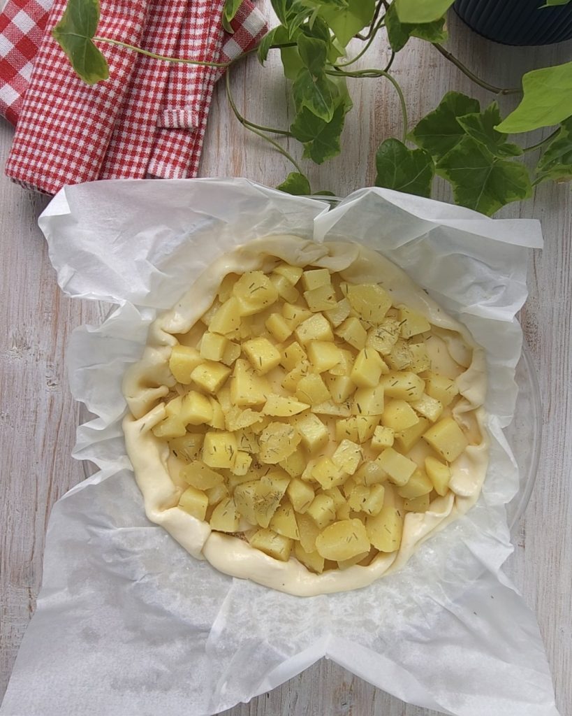 recheie com scamorza e batatas