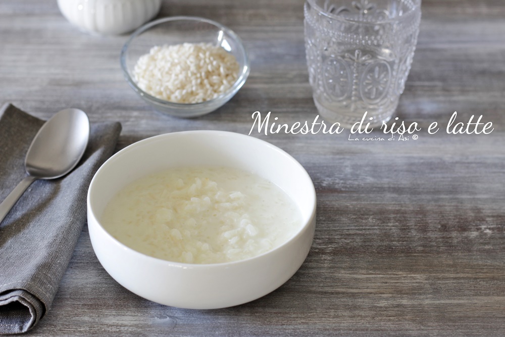 Sopa de arroz e leite