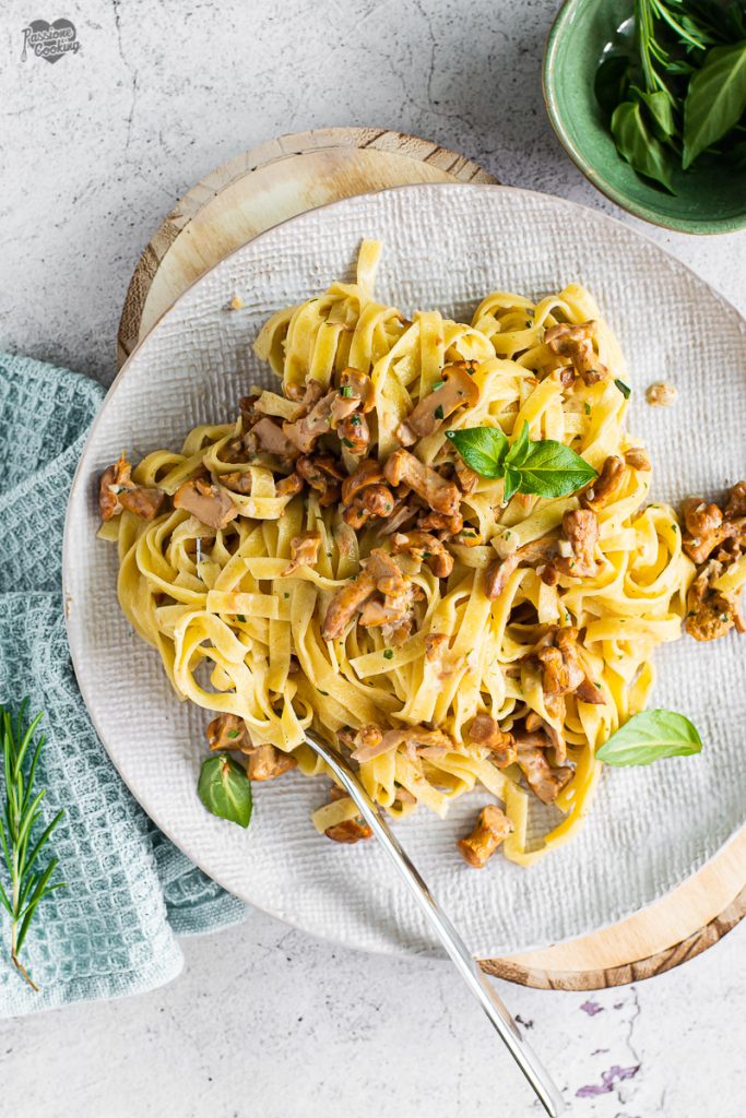 Tagliatelle com chanterelles