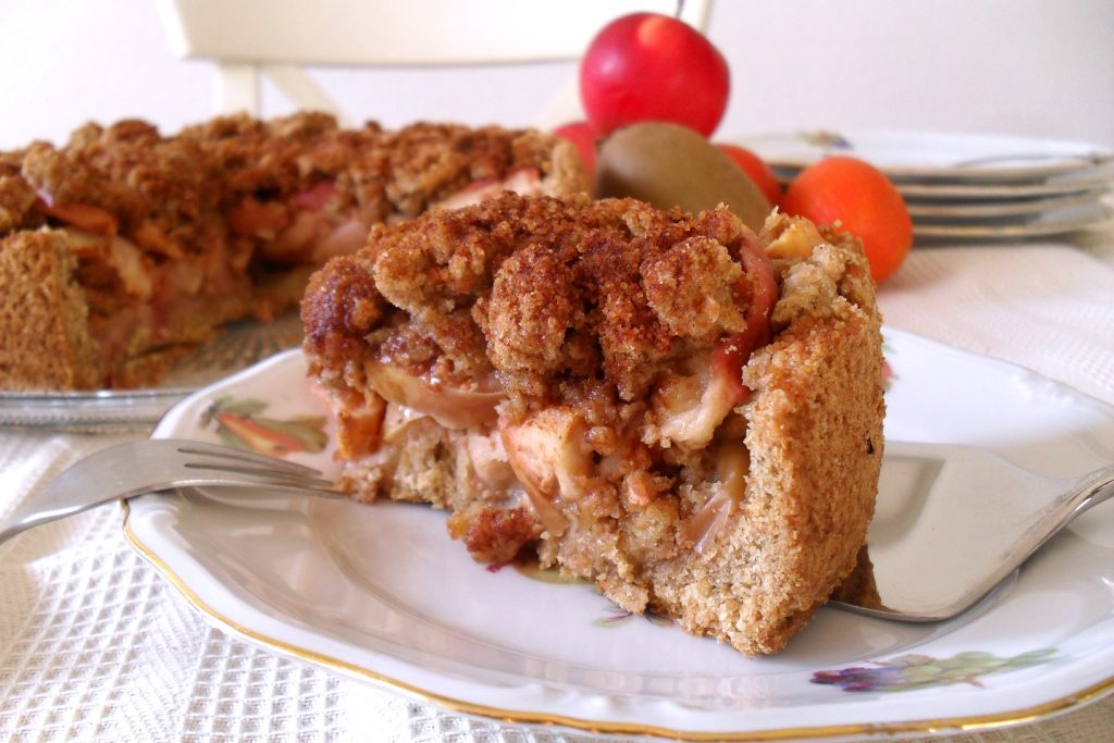 Torta de maçã com crumble, Mangia senza Pancia