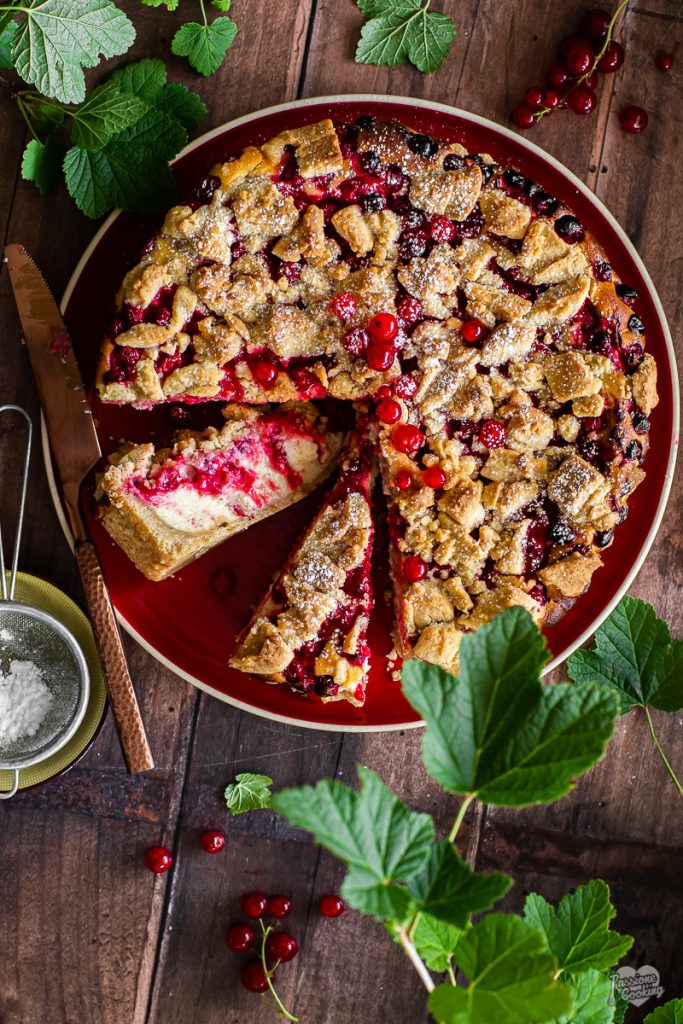 Torta de ricota e groselha