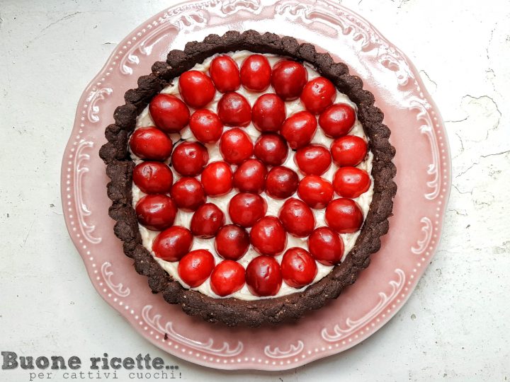 Torta de verão de cerejas