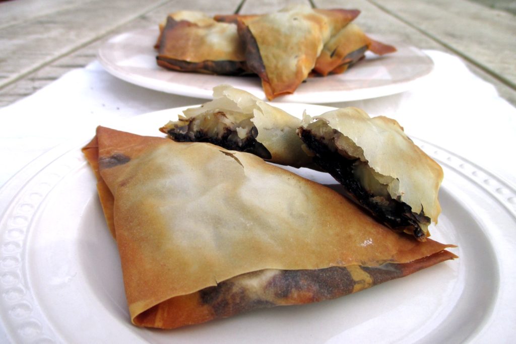 Triângulos de banana e chocolate, Comer sem Barriga