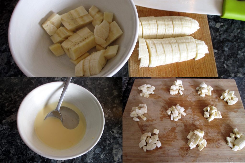 Triângulos de banana e chocolate, Comer sem Barriga