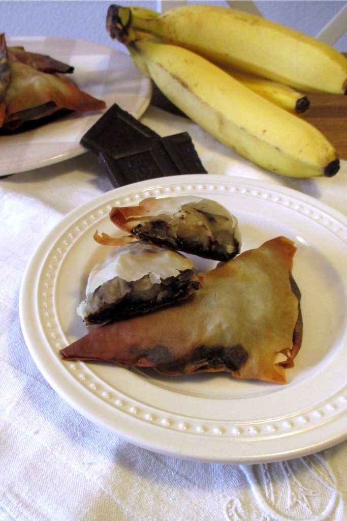 Triângulos de banana e chocolate, Comer sem Barriga