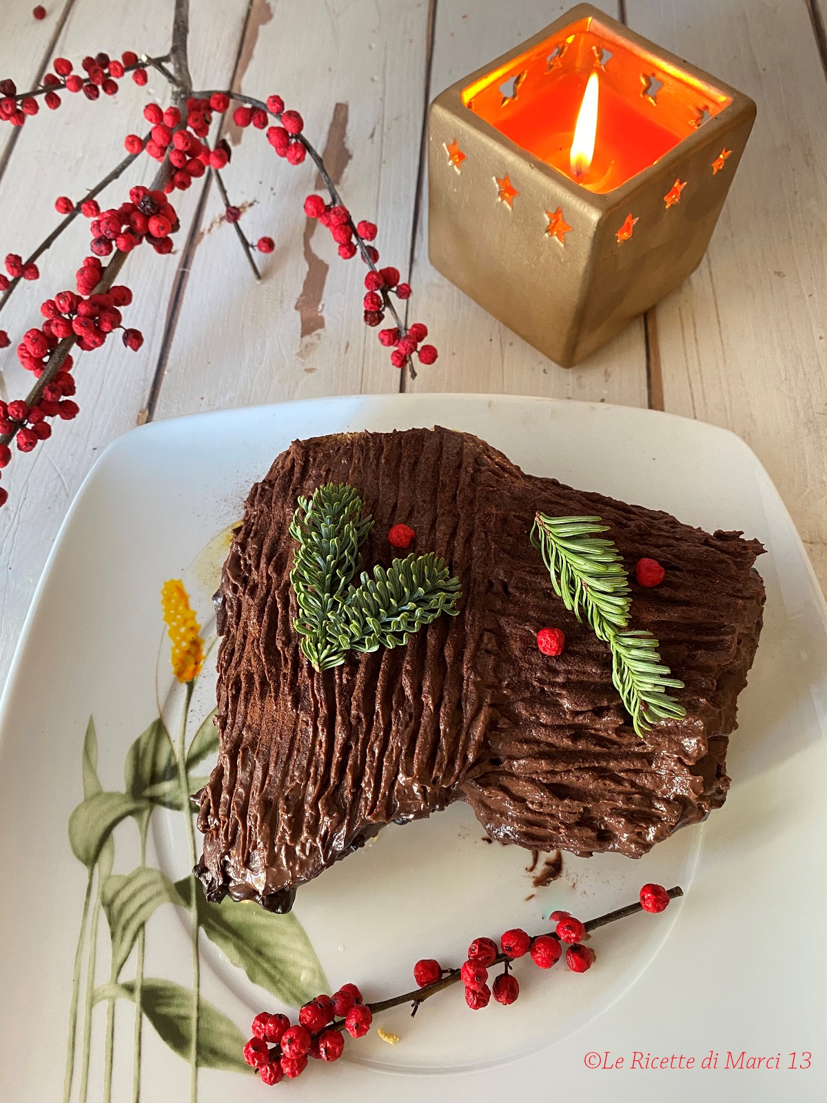 Tronco de Natal com Nutella. Receita de família.