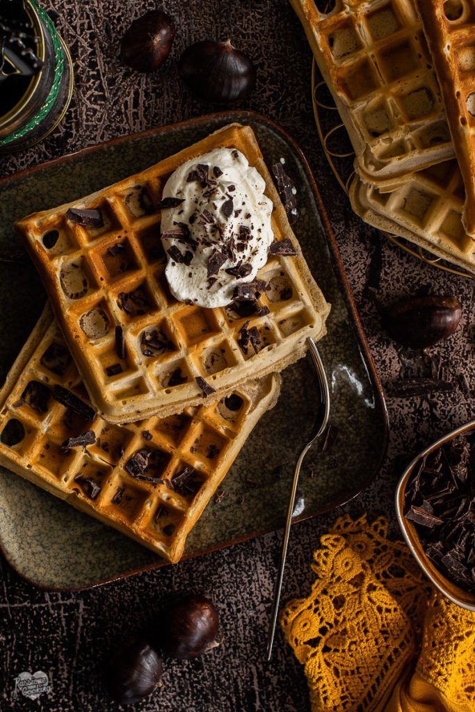 Waffle de castanha