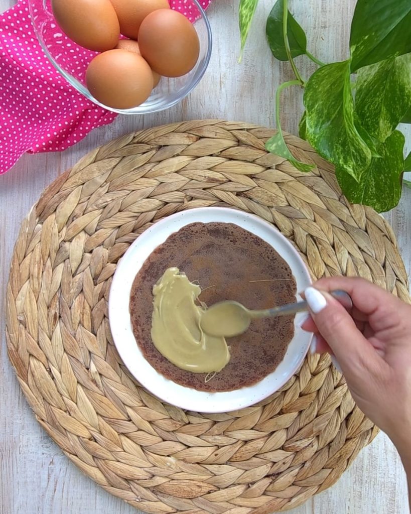 recheie com creme de pistache