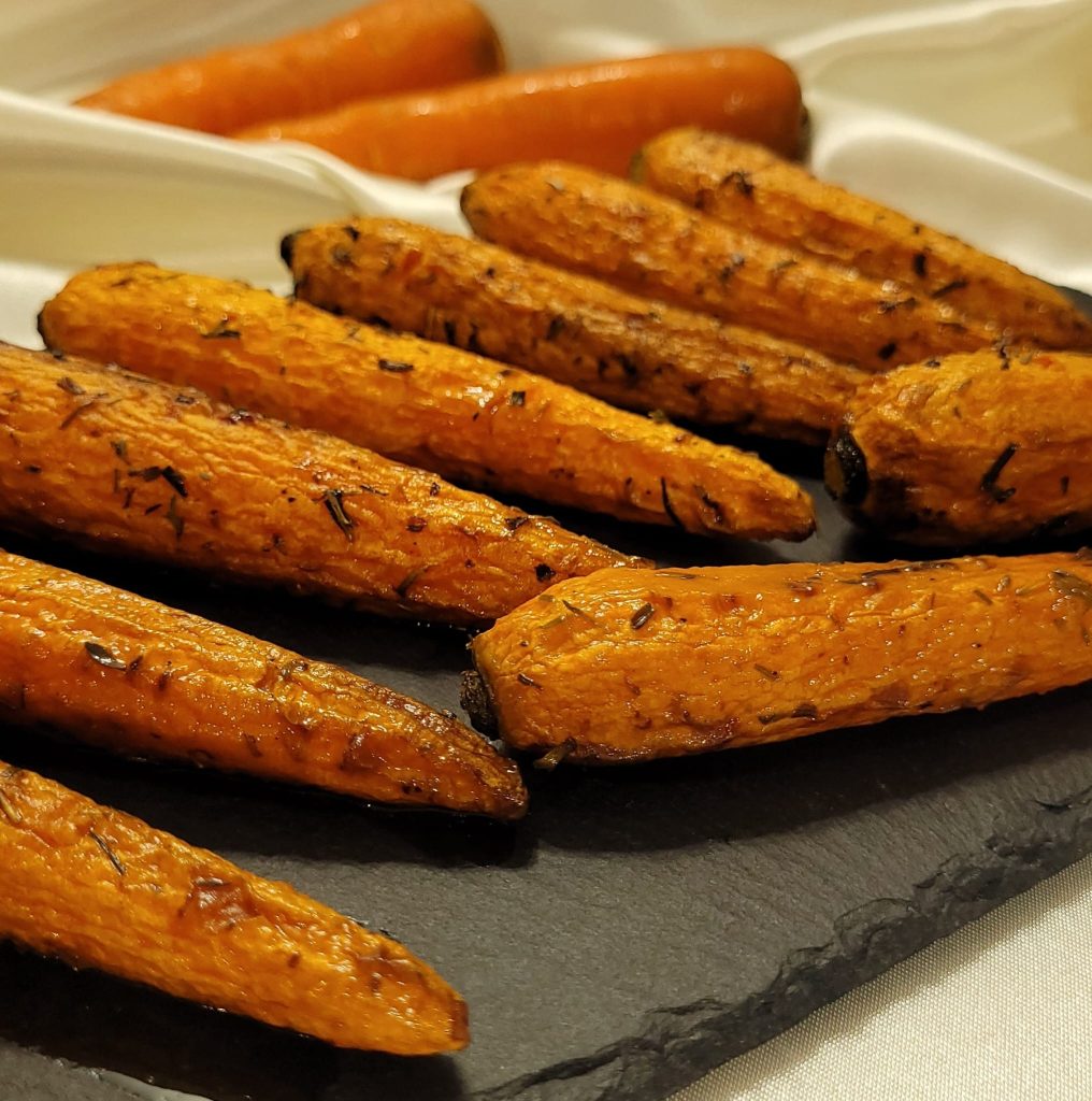 Cenouras Assadas na Airfryer