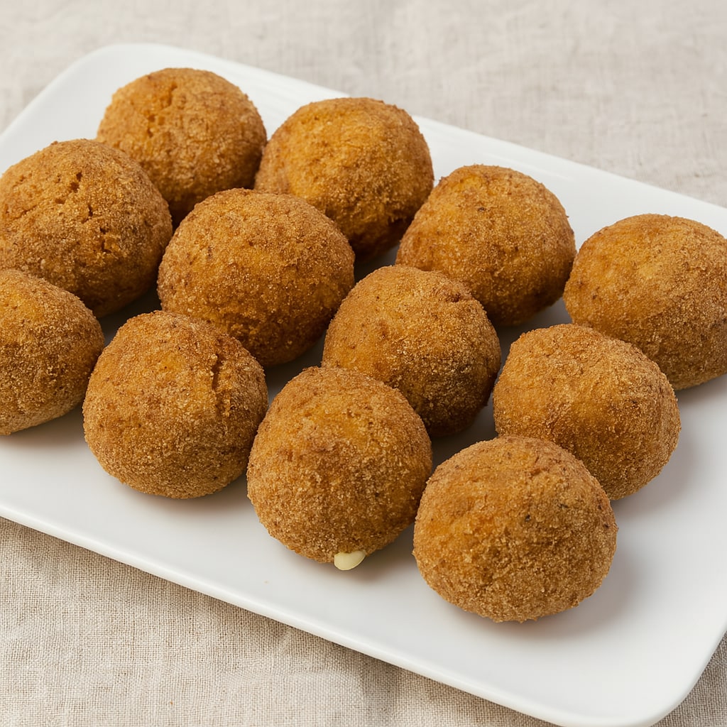 almôndegas de abóbora na fritadeira a ar