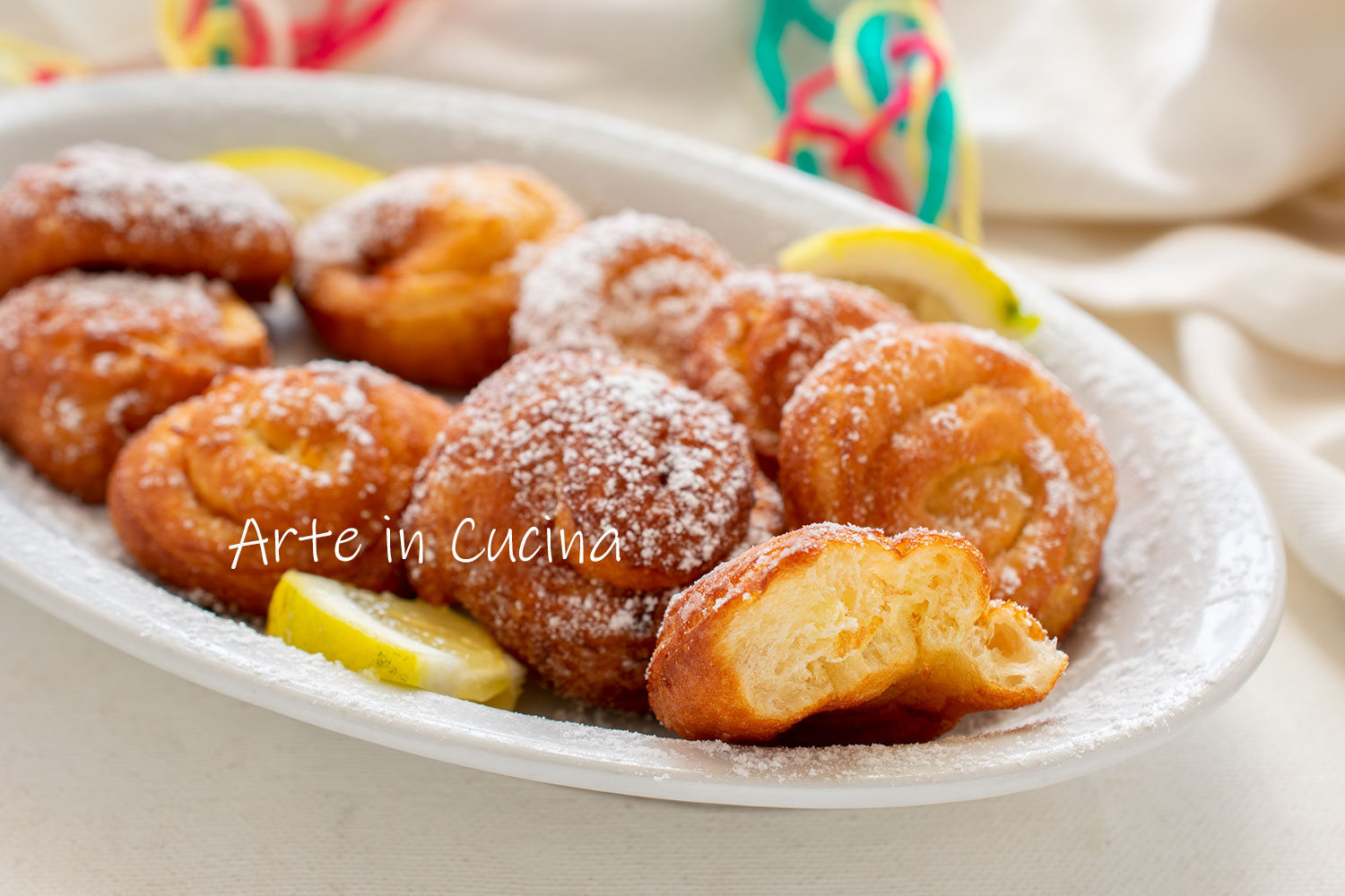 Arancini de limão doces de carnaval
