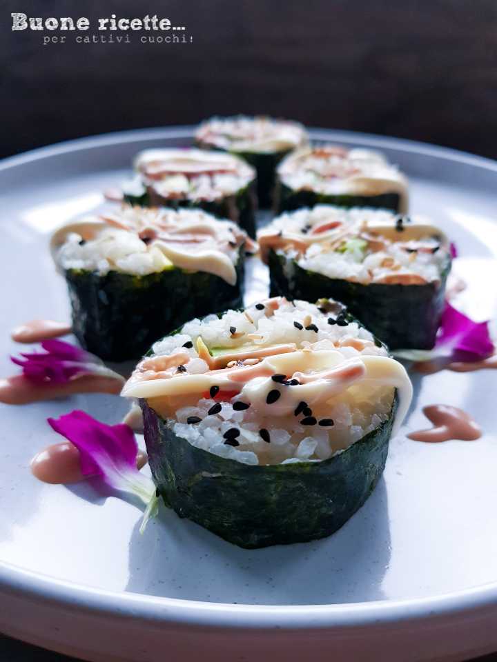 arroz cozido para sushi