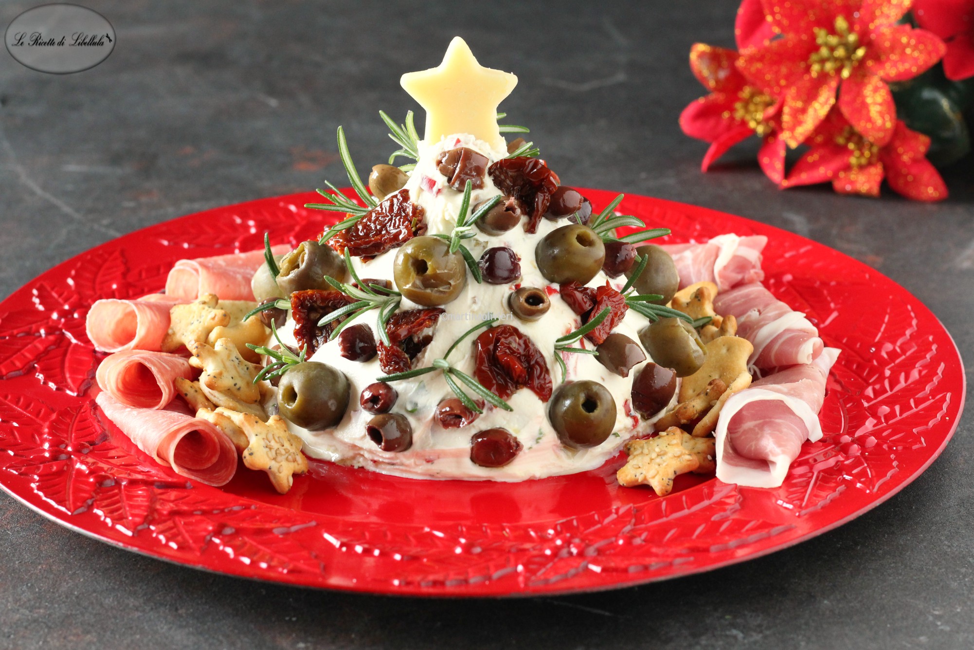 Árvore de Natal de queijo