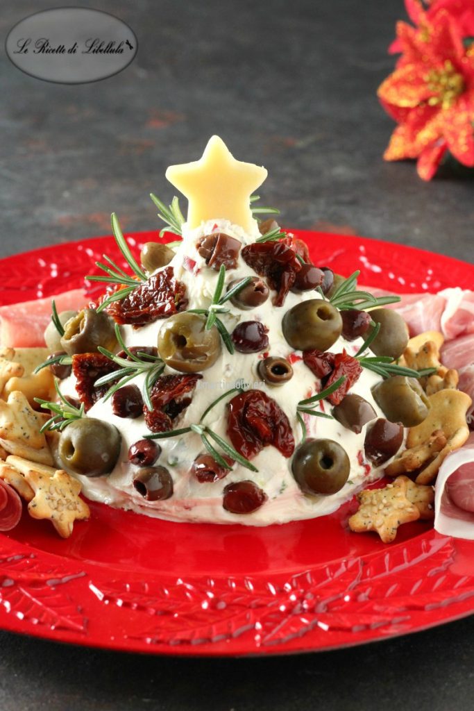 Árvore de Natal de queijo