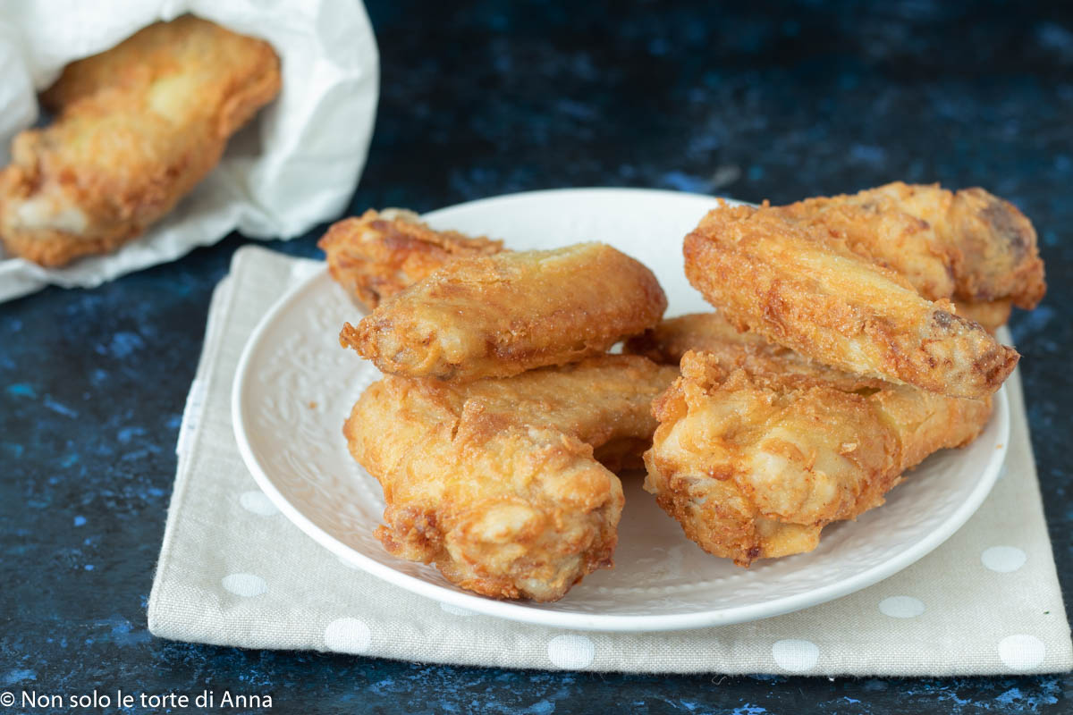 Asas de frango fritas com leitelho