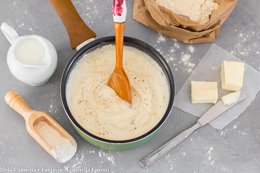 Bechamel cremosa feita em casa