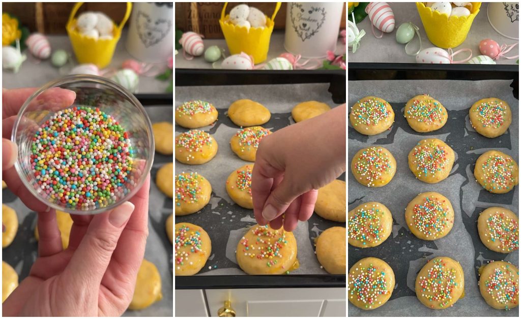 biscoitos de Páscoa sem manteiga