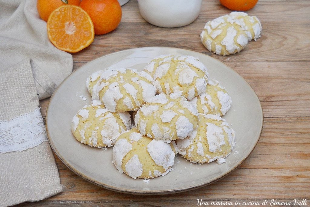 biscoitos macios de tangerina