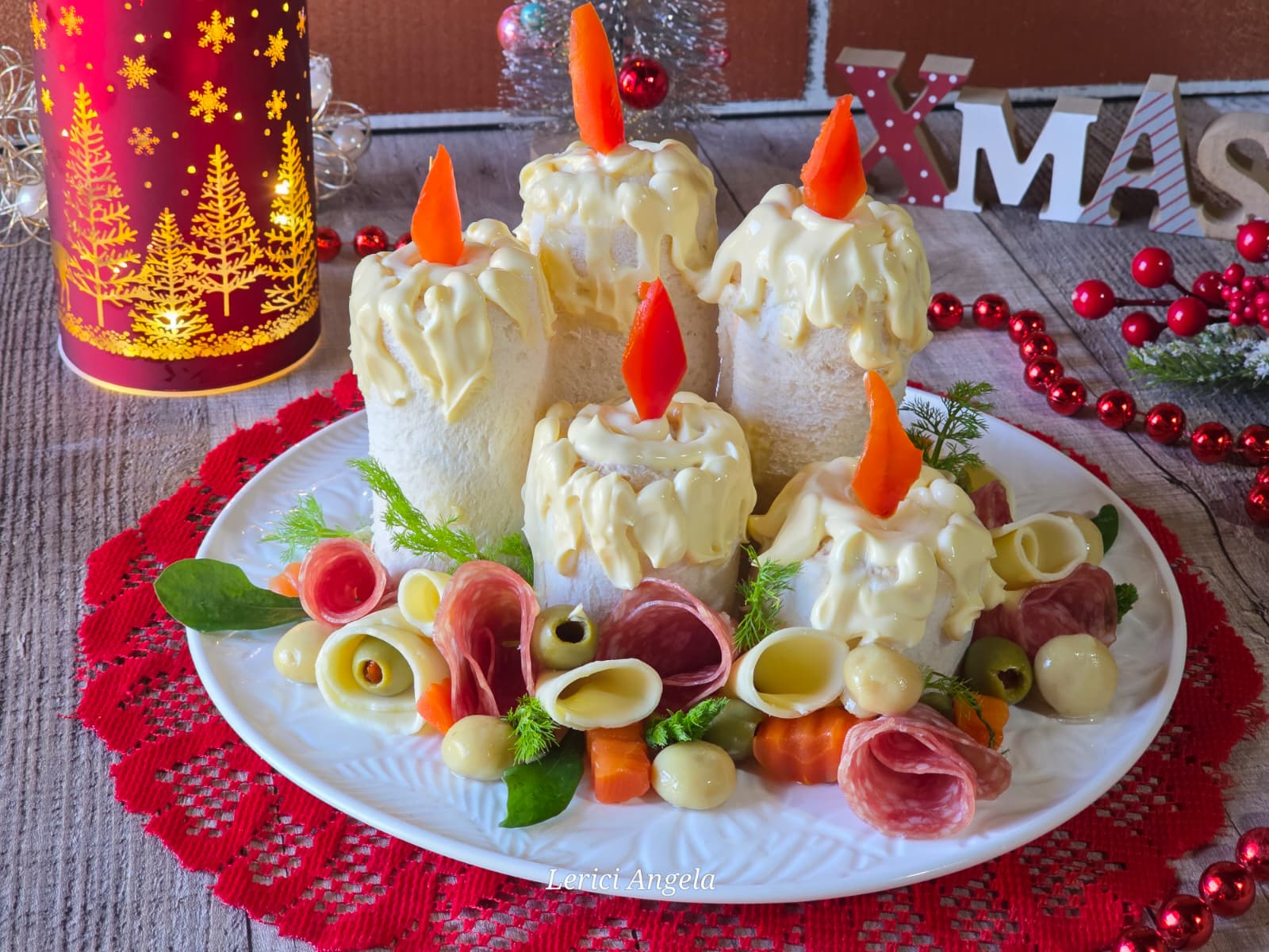 Velas de Natal Salgadas Recheadas