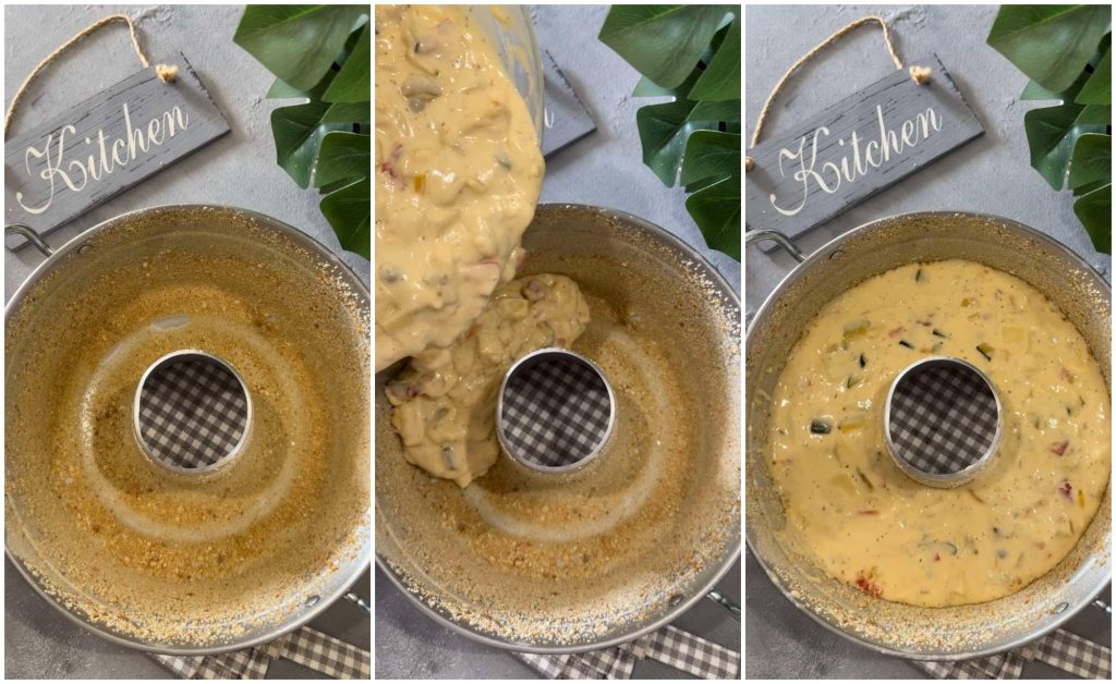 bolão salgado com legumes e queijo