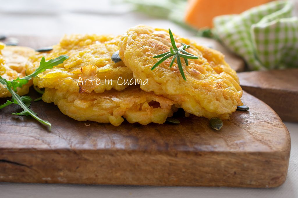 Bolinho de abóbora crua rápido