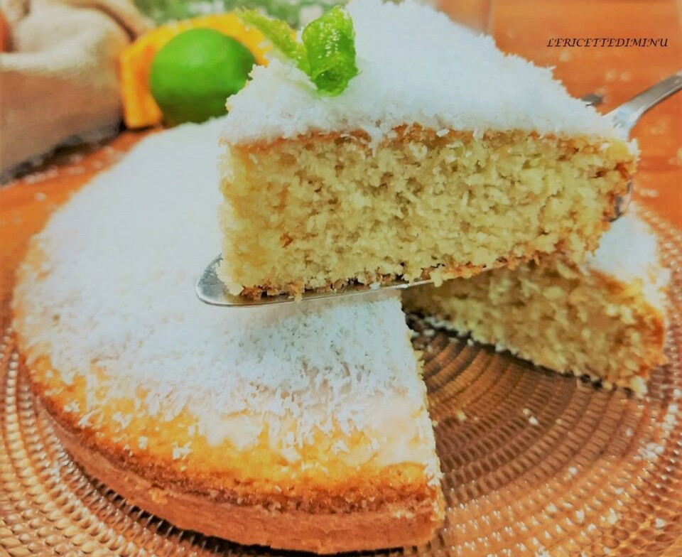 Bolo de coco e limão