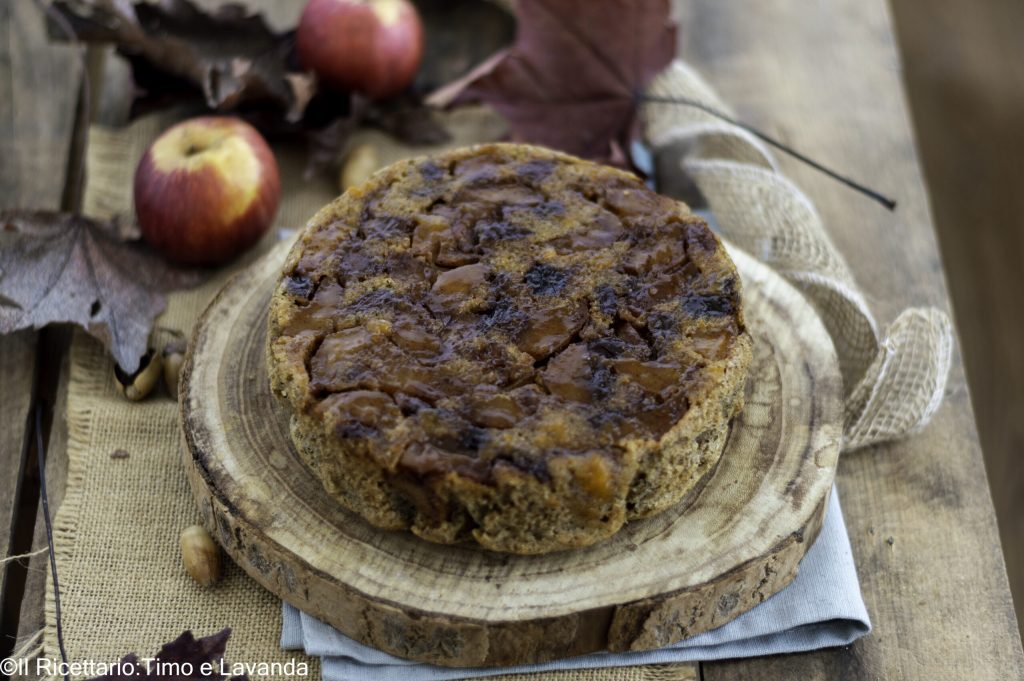 bolo de maçã invertido